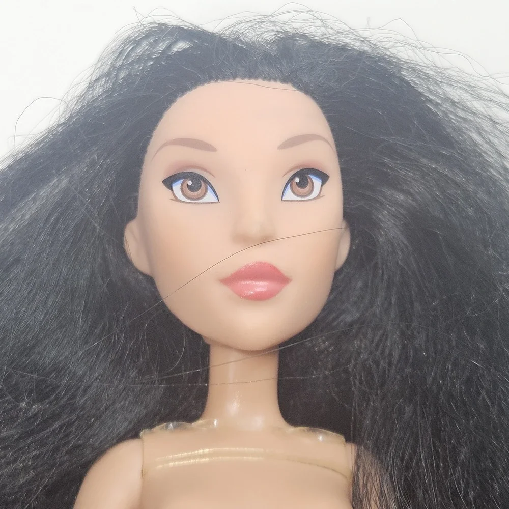 Hasbro Disney Princess Mulan Doll #B5828 Black Hair Brown Eyes Nude Loose 2015